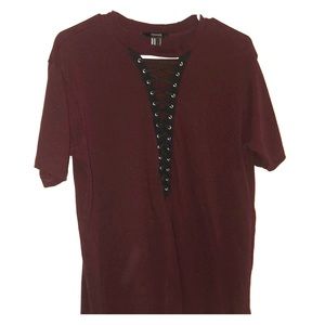 Lace up Shirt